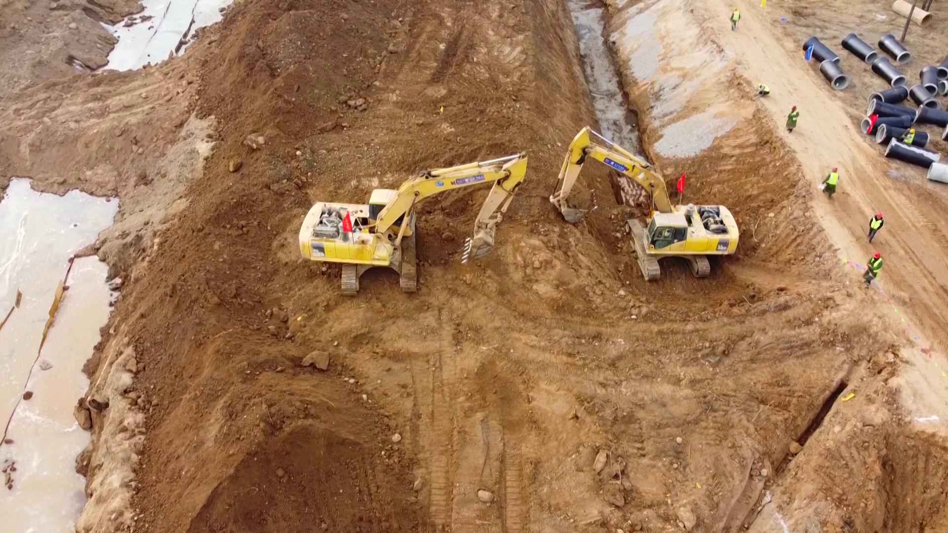 太原热浸塑涂塑钢管 阳曲县中社河河道综合治理工程：全力以赴保工期 为太忻一体化经济区建设作贡献