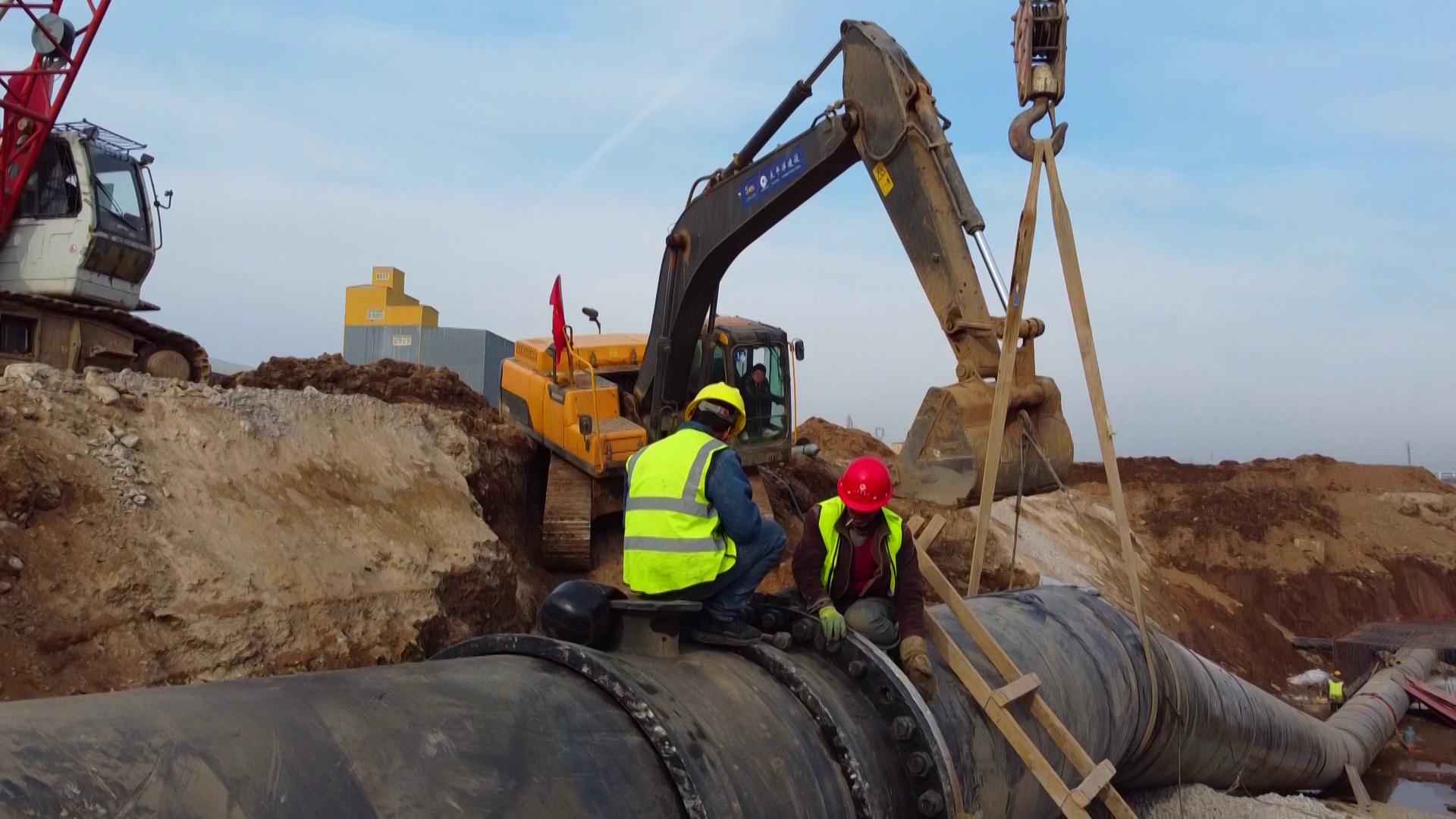 太原热浸涂塑钢管销售 阳曲县中社河河道综合治理工程：全力以赴保工期 为太忻一体化经济区建设作贡献