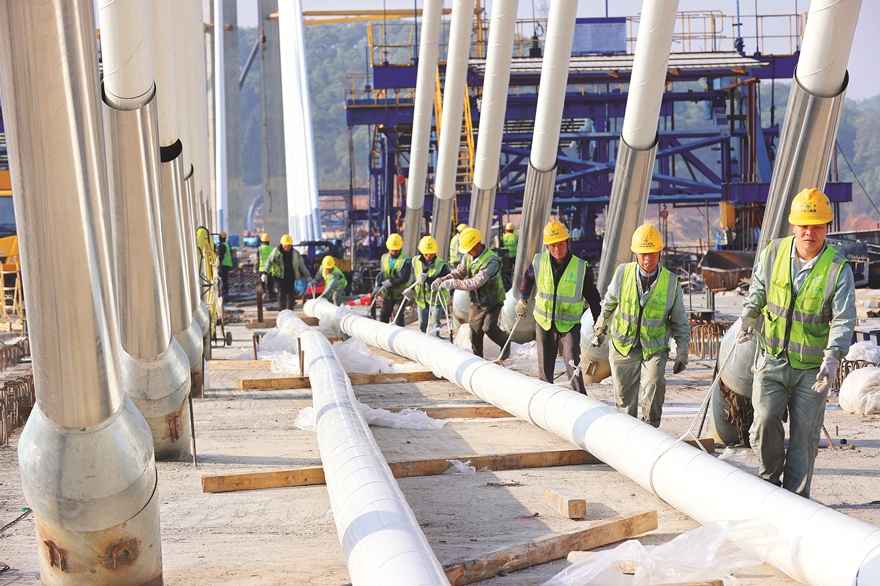 河源hdpe电力管 位于惠州的世界最宽四线无砟轨道矮塔斜拉桥挂索