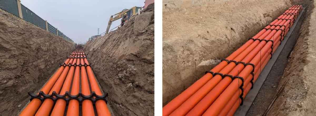 浇筑电力排管 电力排管施工工艺——混凝土包封的多层管道施工